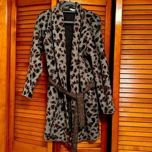 Cheetah wrap cardigan sweater NWOT
